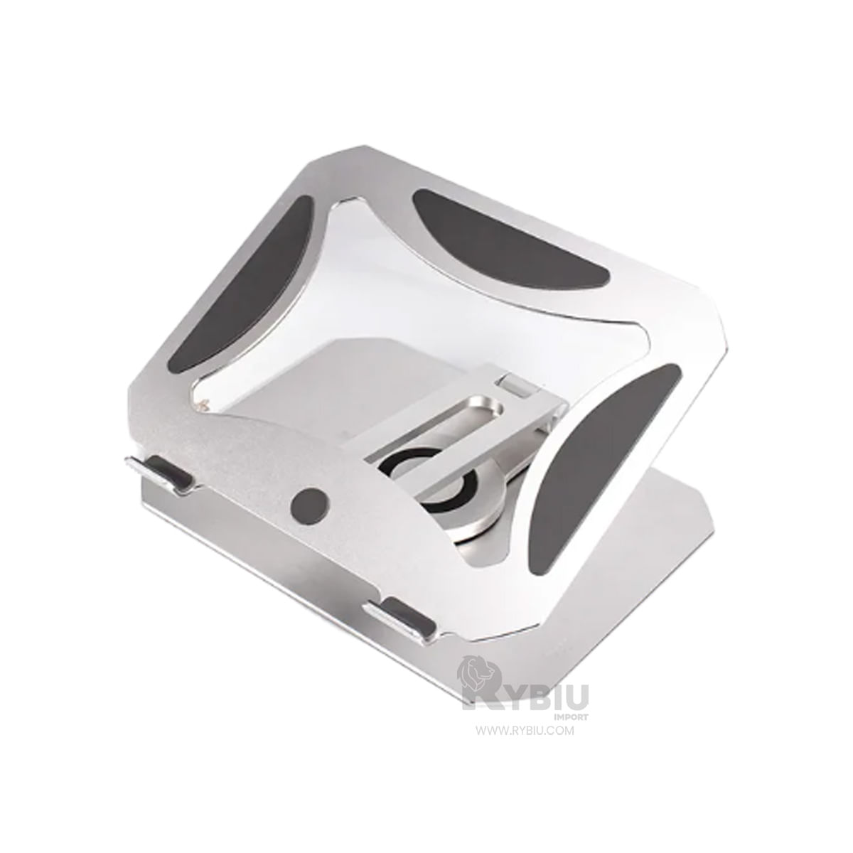 Estante Ergonomico de Tono Plateado Y+Post-it adhesivos