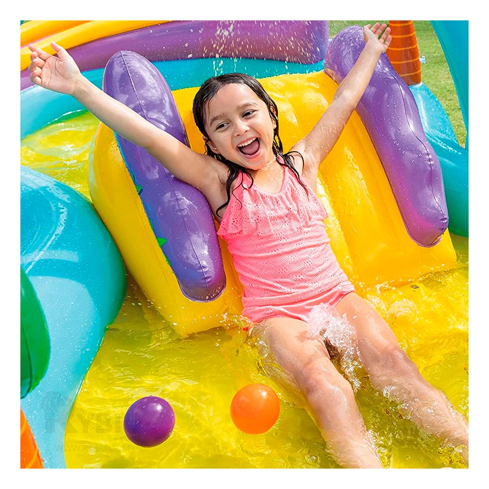 Centro de Juego Dinosaurio 333 x 229 x 112 cm en Multicolor Centro de Juego Dinosaurio 333 x 229 x 112 cm en Multicolor