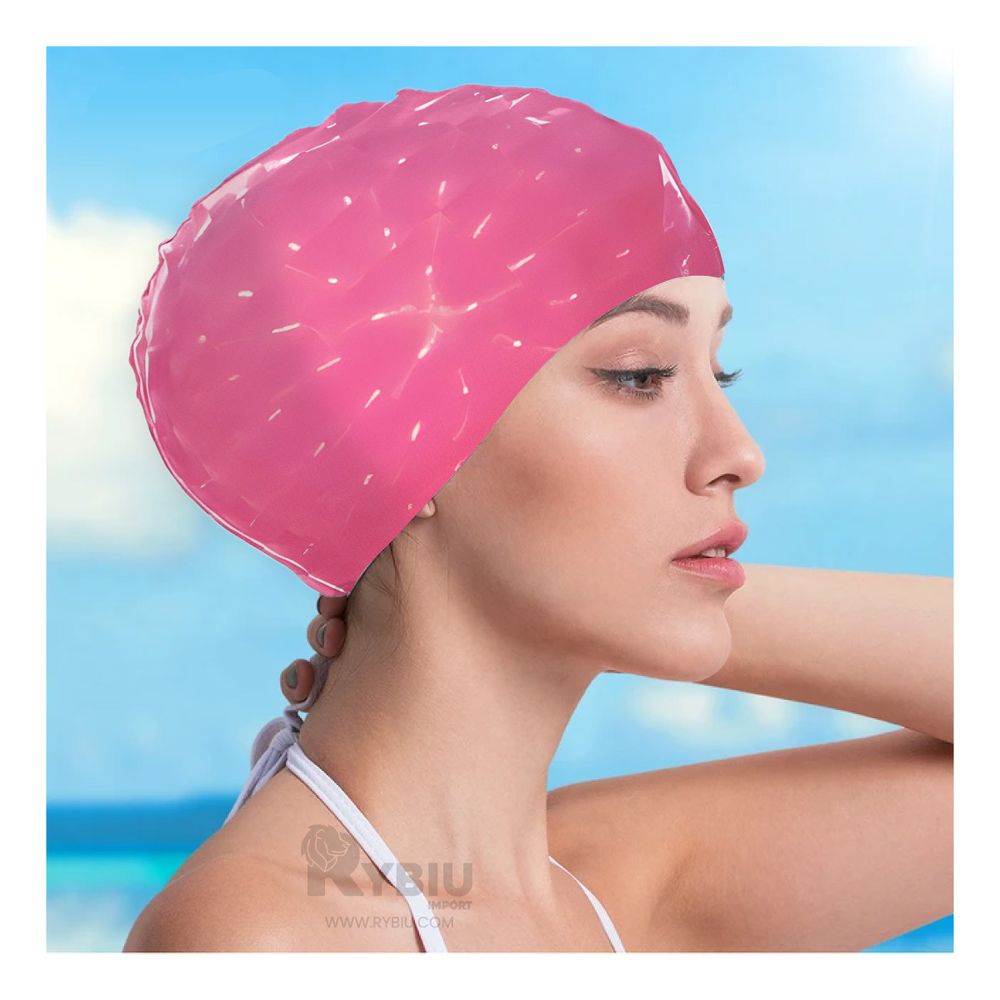 Gorro de Natacion Comodo Util de Color Rosado Gorro de Natacion Comodo Util de Color Rosado