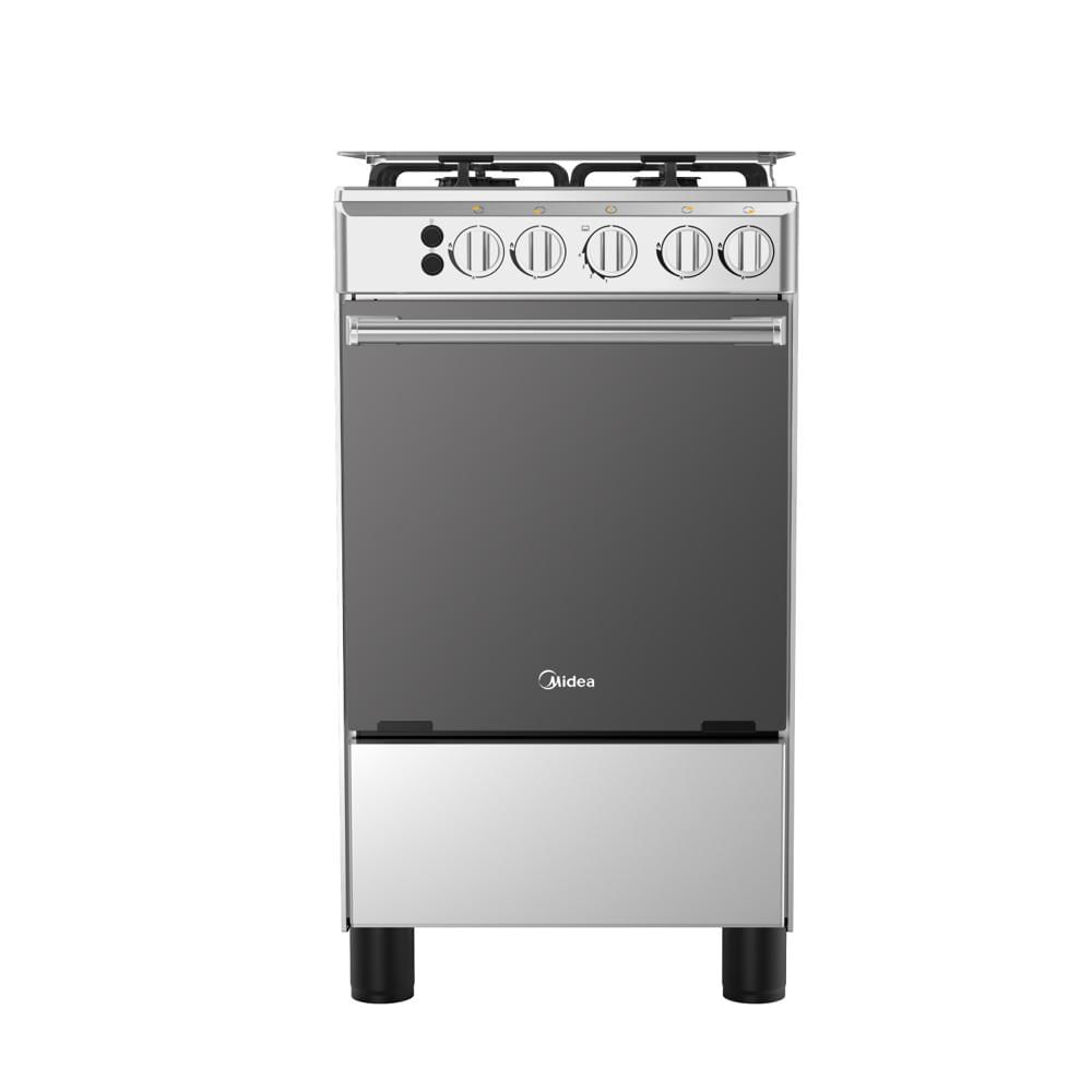 Cocina a Gas Midea MGS20F0LJAGG-PE 20"" 4 hornillas Gris