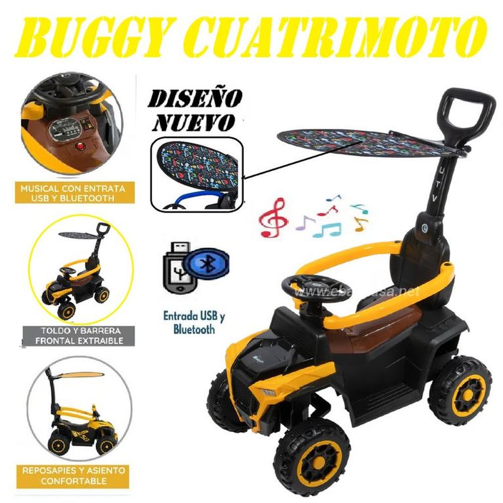 Bugui Cuatrimoto Tractor Musical con Luces y Sombr