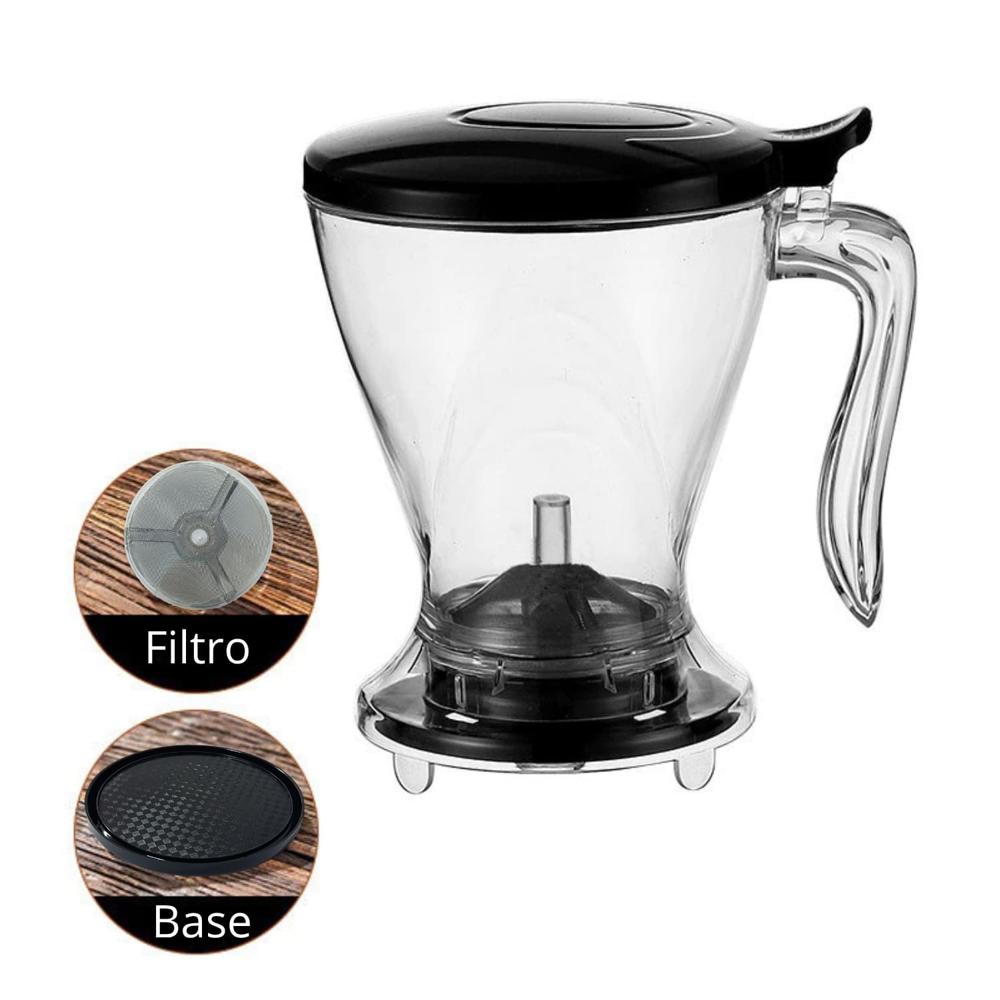 Cafetera Gota a Gota 600ml con Filtro, Jarra Infusor de Té