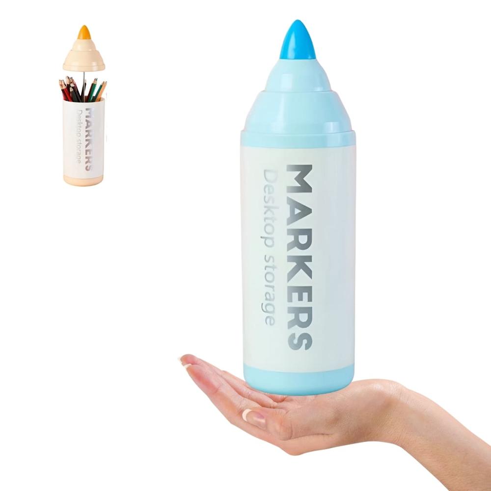 Organizador de Escritorio Lapiceros Modelo Plumón  Celeste  51CL10