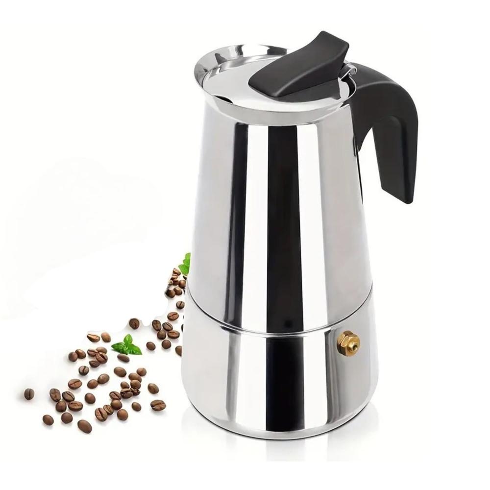 Cafetera Espresso Maker Italiana 4 Tazas Acero Inoxidable