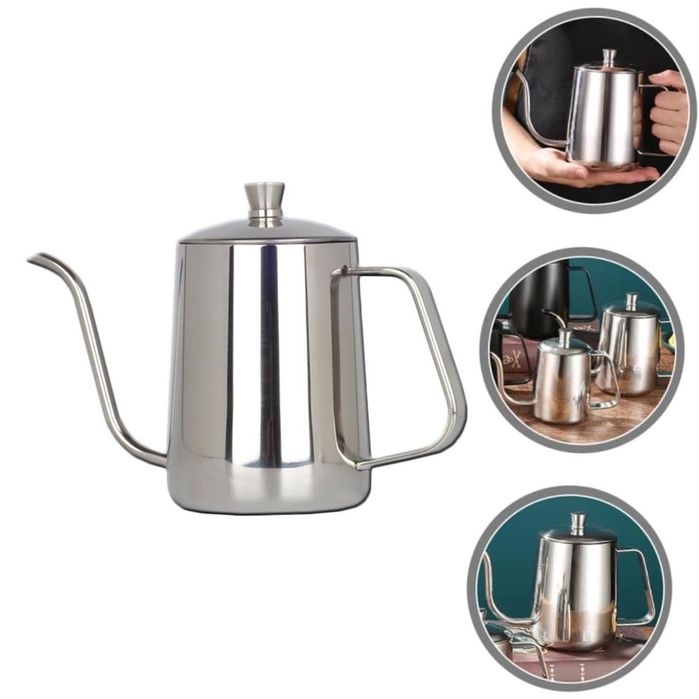Jarra Cuello de Cisne 600ml Inox, para Cafetera por Goteo