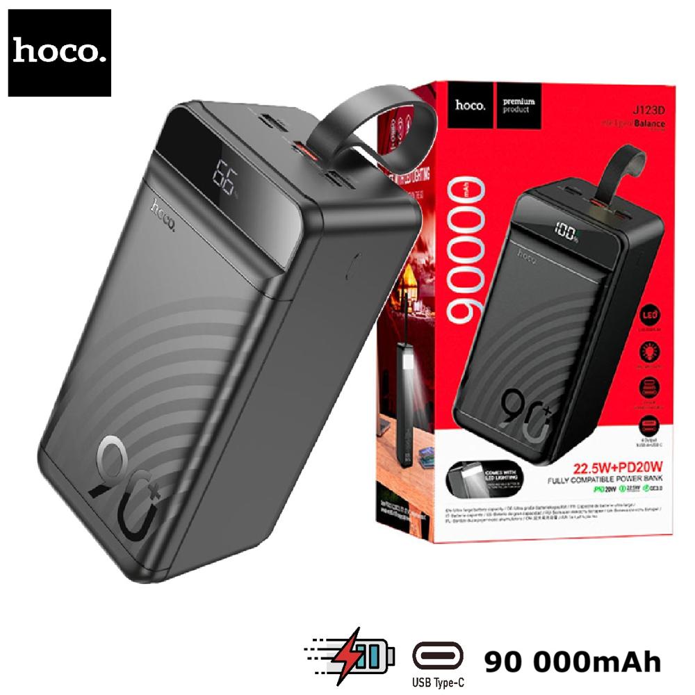Power Bank 90000mah Carga Rapida 22.5 W Hoco J123d