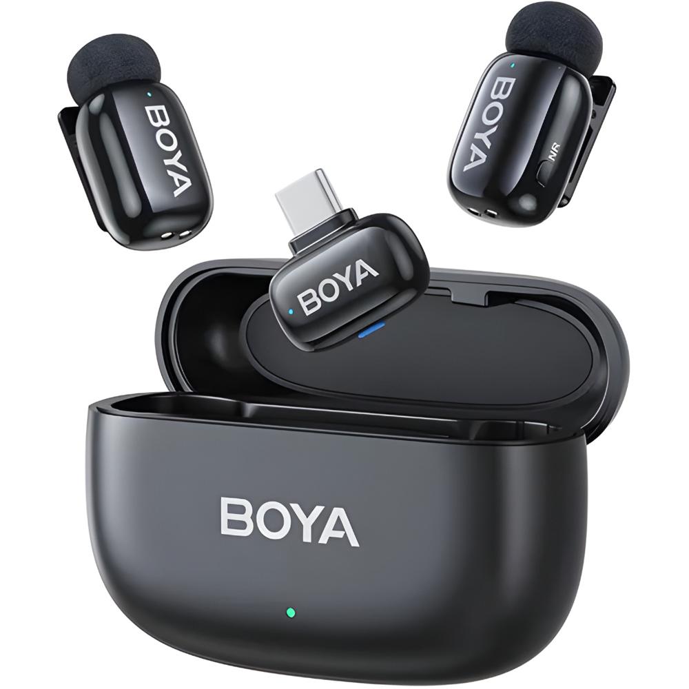 Micrófono Inalámbrico Dual BOYA Mini-14 USB-C Audio Profesional