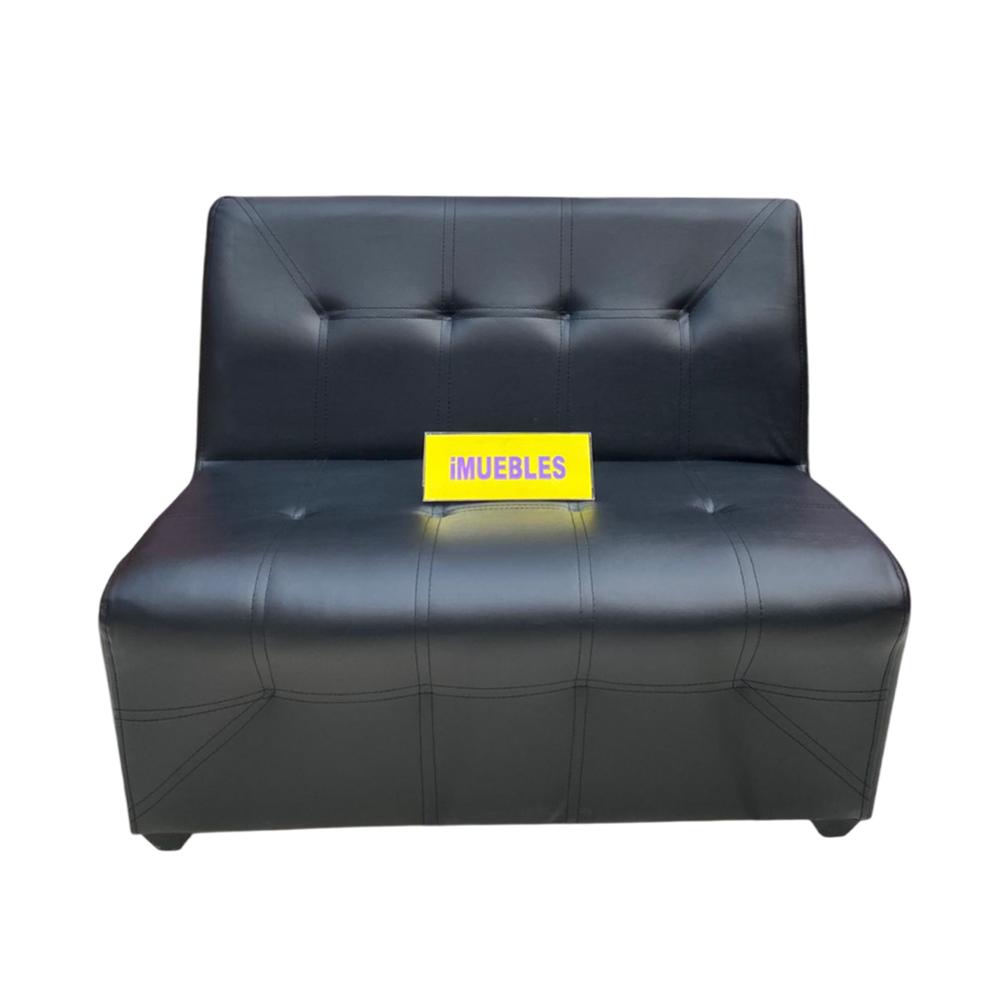 Sillón Doble Sillón Modular Sillón de espera color Negro