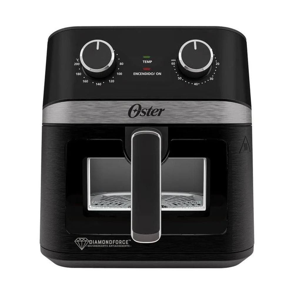 Freidora de Aire Manual Oster conVentana y Luz Interna 6L CKSTAF60WMDF