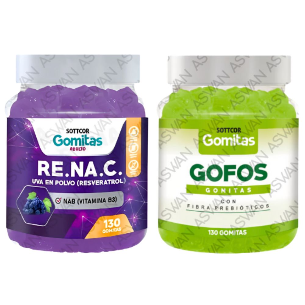 Pack Adulto Resveratrol & Gofos 130 Gomitas - SOTTCOR