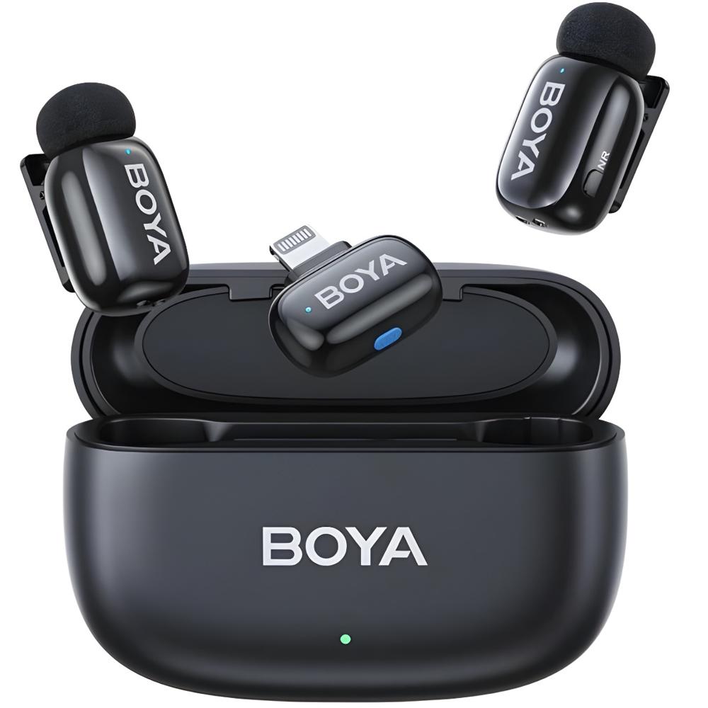 Micrófono Inalámbrico Dual BOYA Mini-15 Lightning Para iPhone y iPad