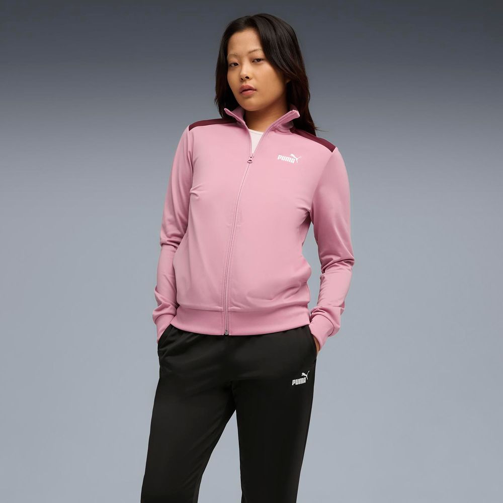 Conjunto Buzo Deportivo Puma Mujer Poly Suit Op 685075 65 Rosado