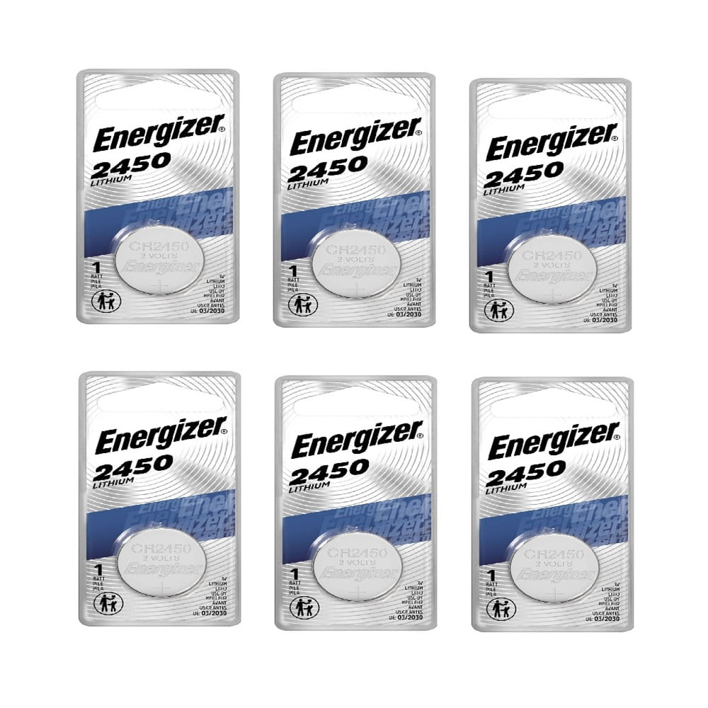 Pila Boton ENERGIZER Cr2450 Litio 3V. Caja de 06 pilas.
