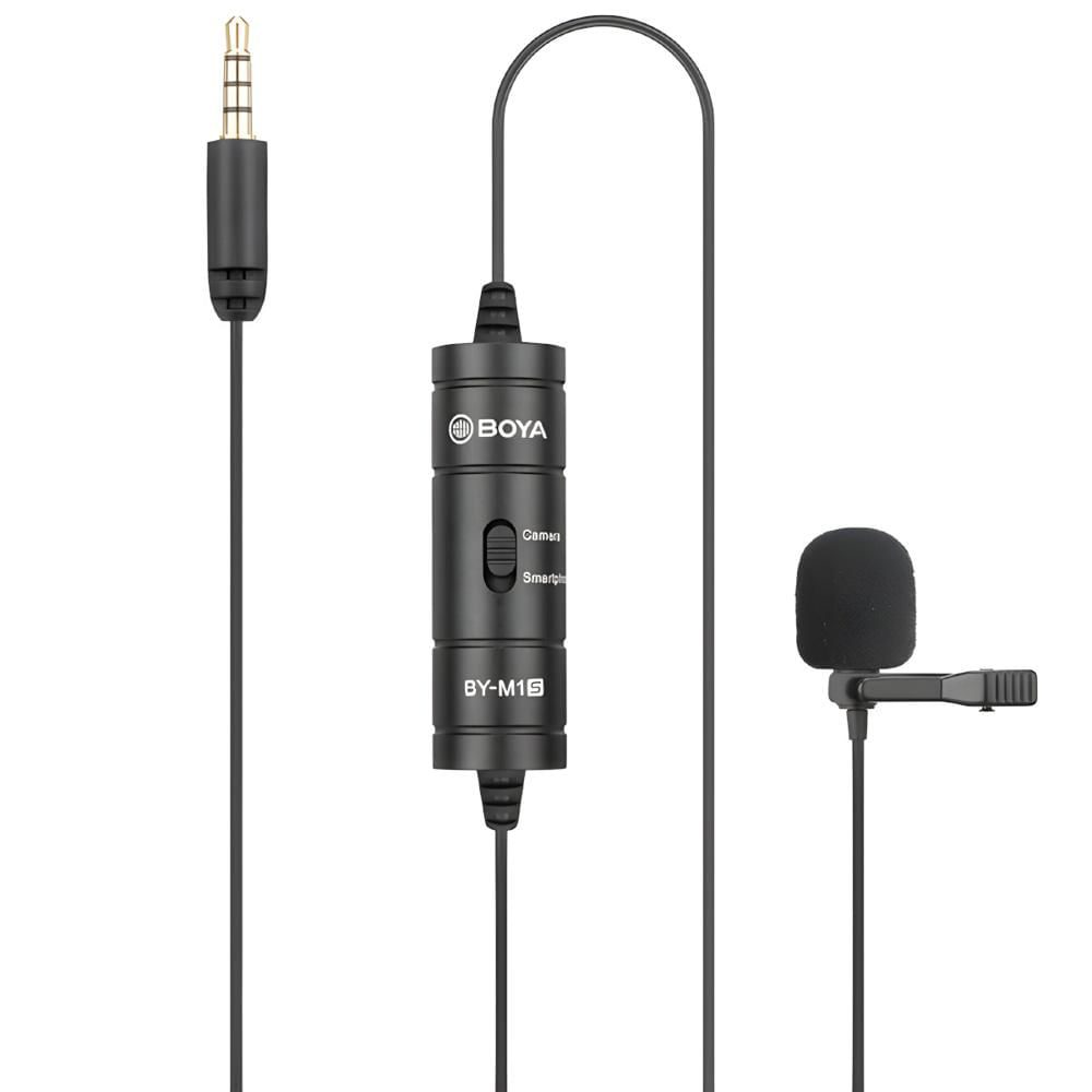 BOYA BY-M1S Micrófono Lavalier Alámbrico Para Cámaras Y Celulares