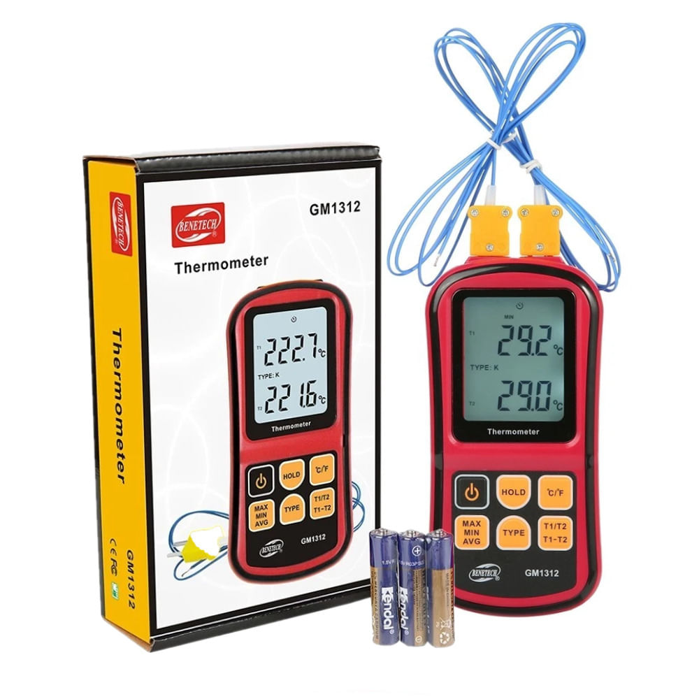 Termómetro Digital de Termopar Termocupla - BENETECH GM1312
