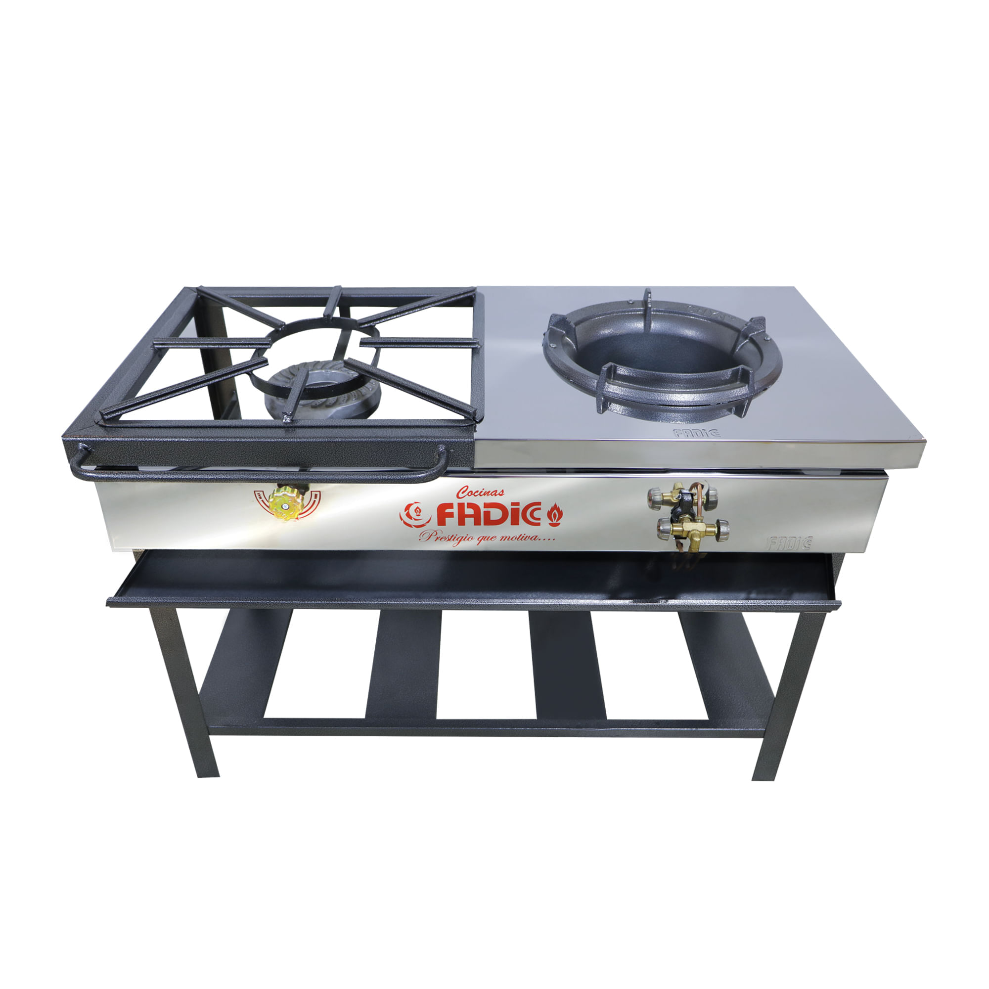 Cocina de Pie a Gas FADICC 1 Quemador Semi-ind Gris