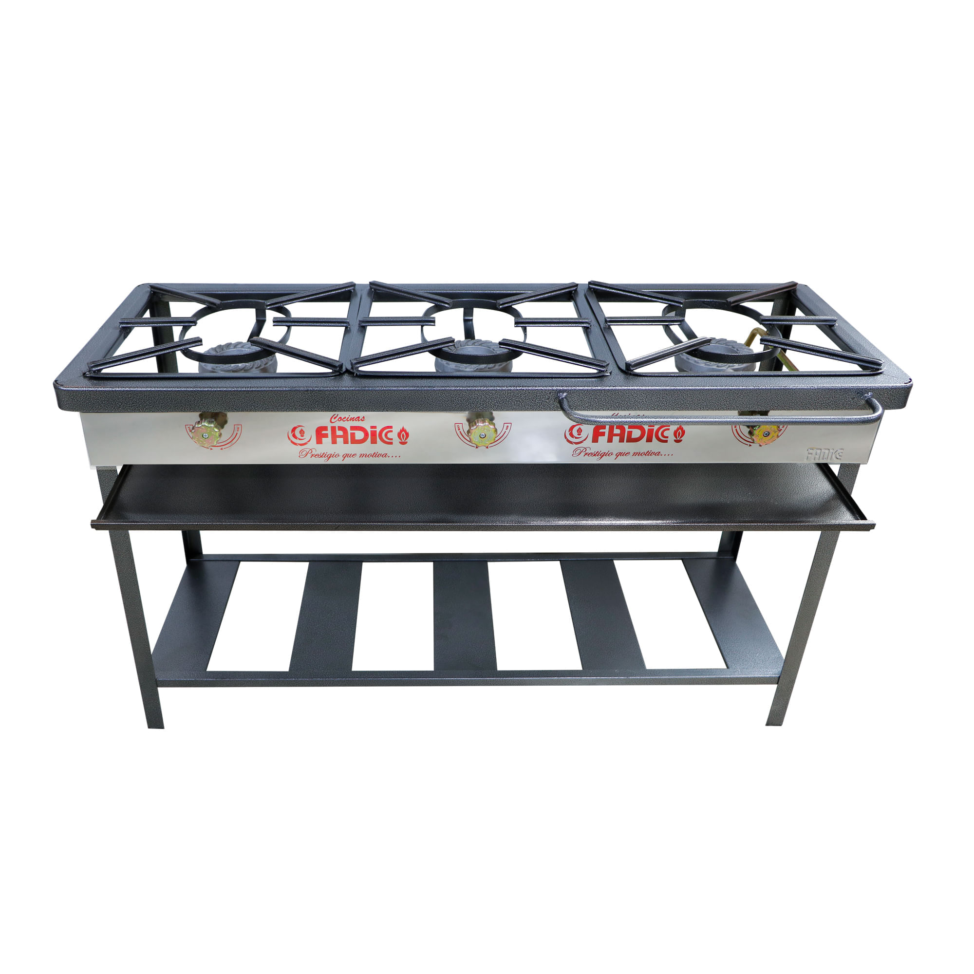 Cocina de Pie a Gas FADICC 3 Quemadores Semi-ind Gris