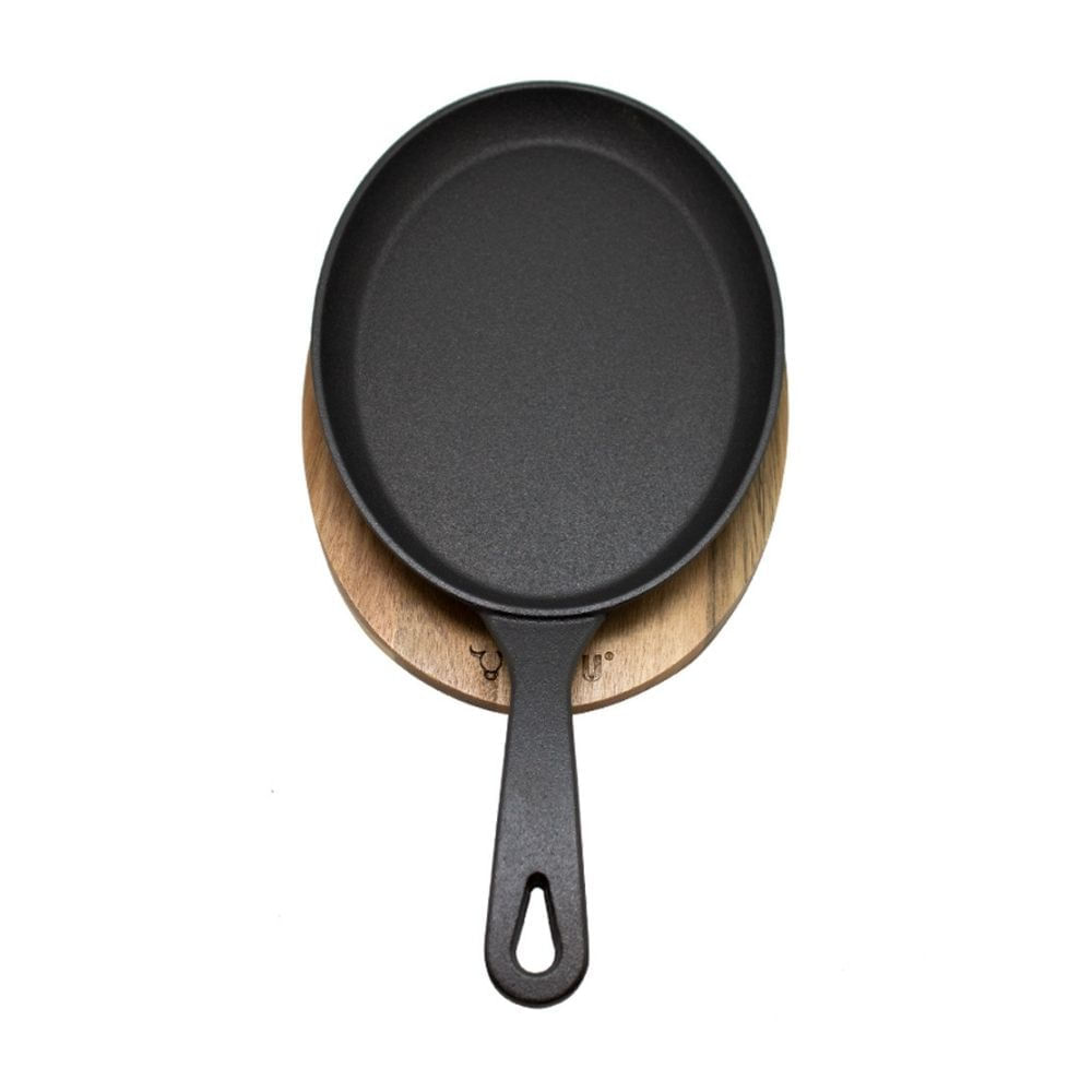 Sarten Iron Cast Base Madera Wayu