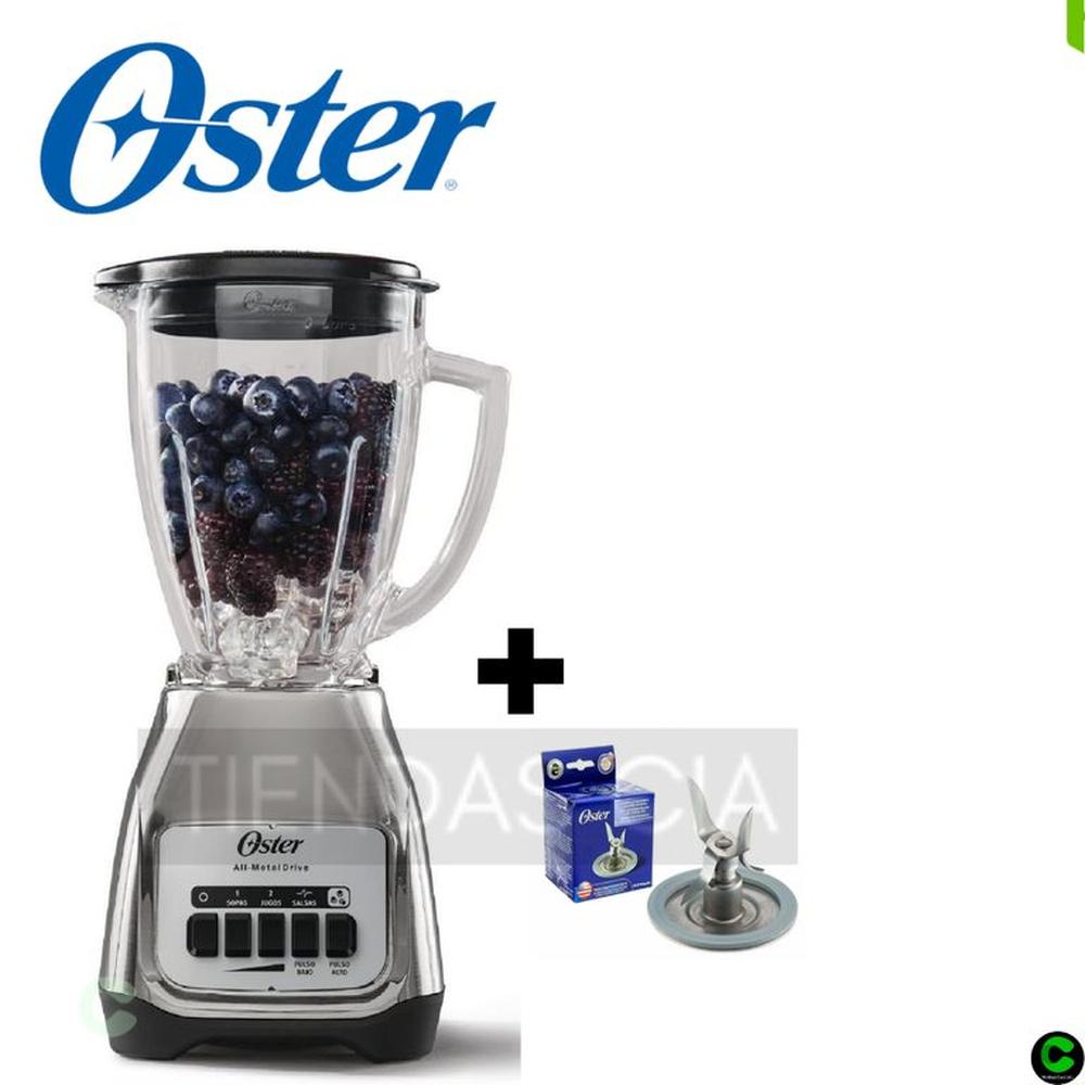 Licuadora Oster  BLSTKAG-NPB-053- 2 Velocidades -PLATA + CUCHILLA