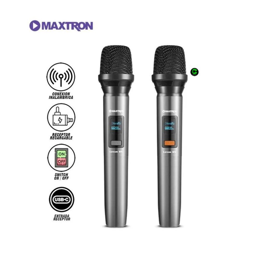 Micrófono INALÁMBRICO MAXTRON Dual LEXUS BX - MX 7228 BT