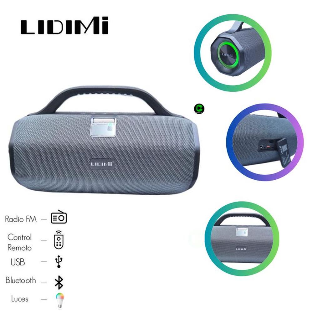 PARLANTE BOOMBOX LIDIMI LD-S011AC ORIGINAL - GRIS
