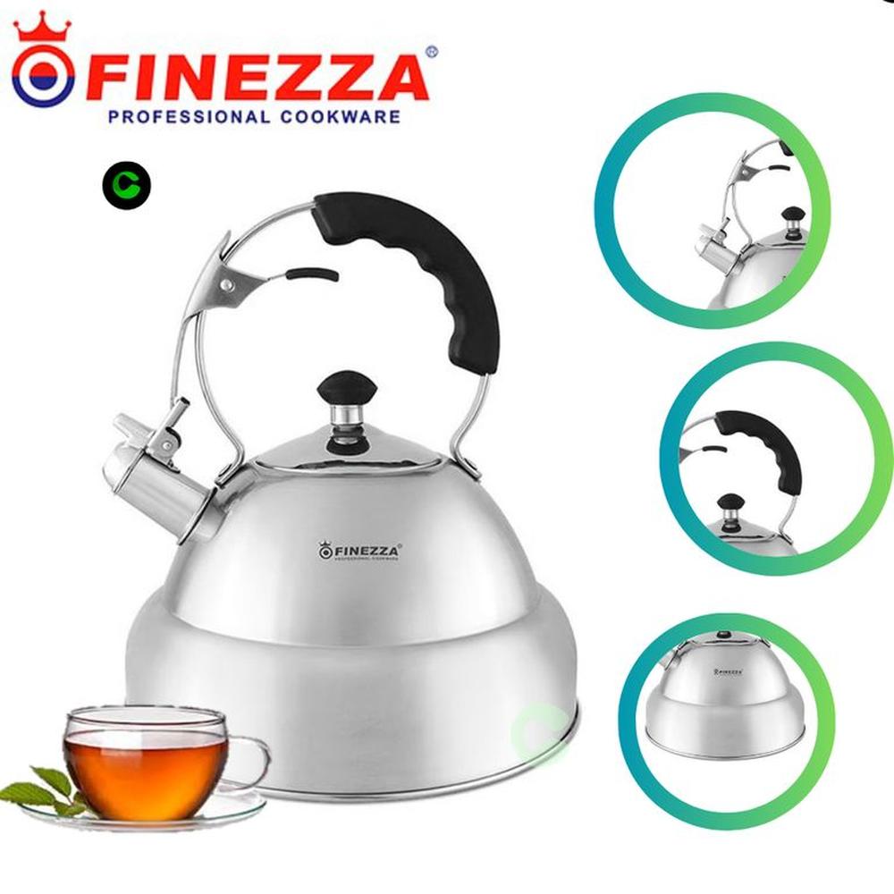 Tetera De Acero Inoxidable De 3Lt Finezza negro