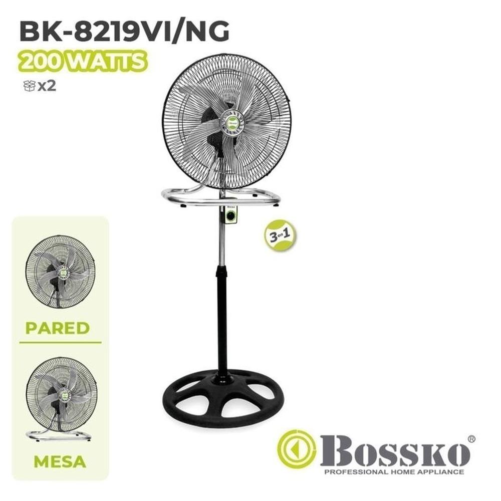 Ventilador Bossko 3 en 1 BK-8219VI Motor de 200W