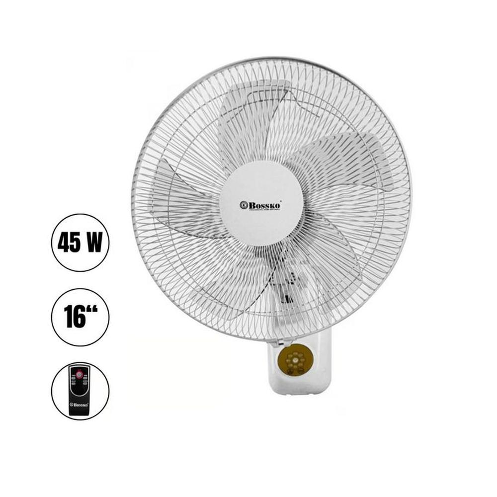 Ventilador de pared BOSSKO con control REMOTO BK-8450PD