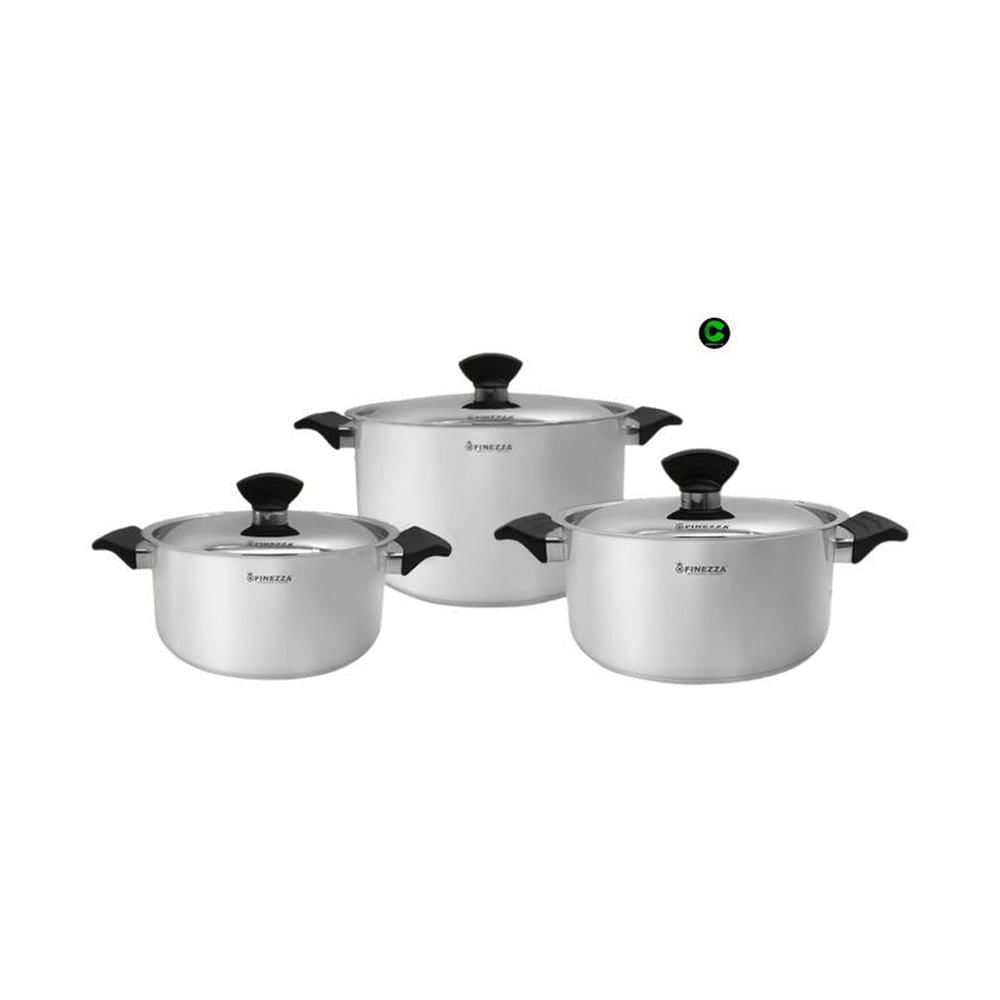 Juego de ollas Finezza de acero inoxidable FZ-1042TS-IN 6 PZAS