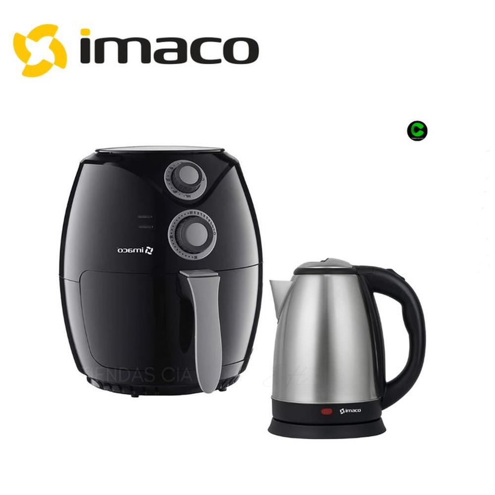 COMBO IMACO Freidora de Aire 2.6 Litros + Hervidor 1.8 Lts