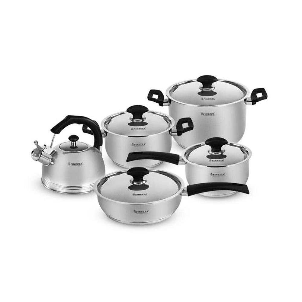 SET DE OLLAS ACERO INOXIDABLE FINEZZA 10PZAS FZ-1060TG-IN