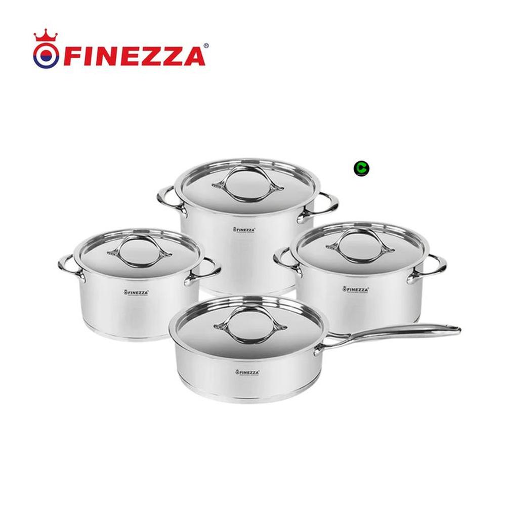 Set de Ollas Finezza Acero Inoxidable 1810 FZ-1008TS