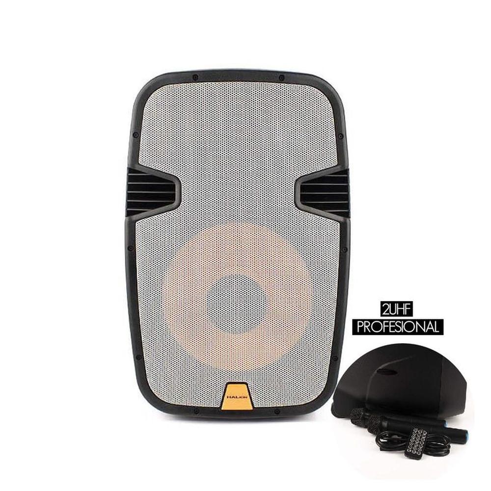 Parlante Activo 15"" Halion PHA-15MB-2UHF Profesional 2000 WATTS