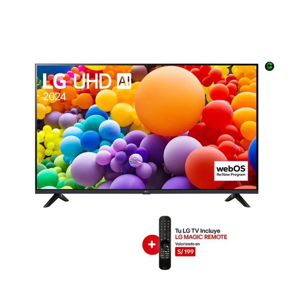 Televisor DE 55 4K UHD SMART TV THINQ AI LG 55 UT7300