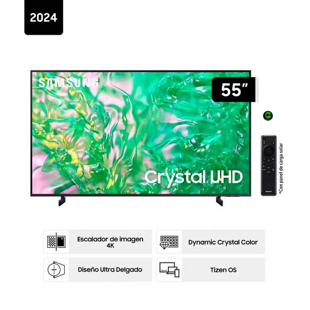 Televisor SAMSUNG CRYSTAL UHD 55 UHD 4K Smart TV UN55DU8000GXPE