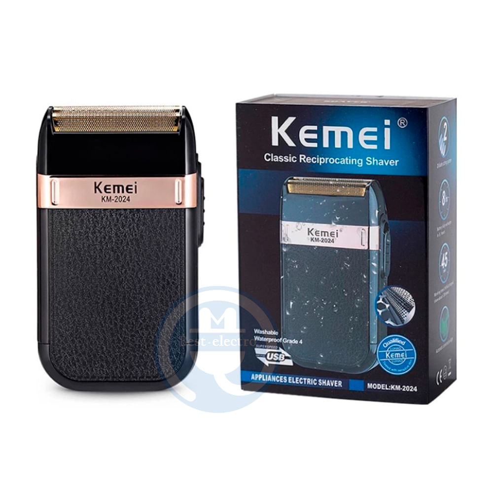 Afeitadora Shaver Kemei KM-2024 Recargable