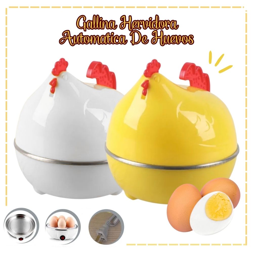 Hervidor de Huevos al Vapor en forma de Gallina