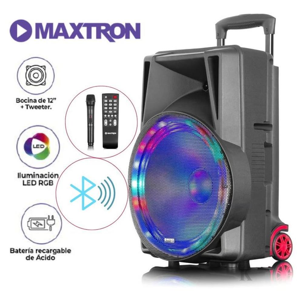 PARLANTE BLUETOOTH MAXTRON PORTATIL MX115-V + MICROFONO INALAMBRICO