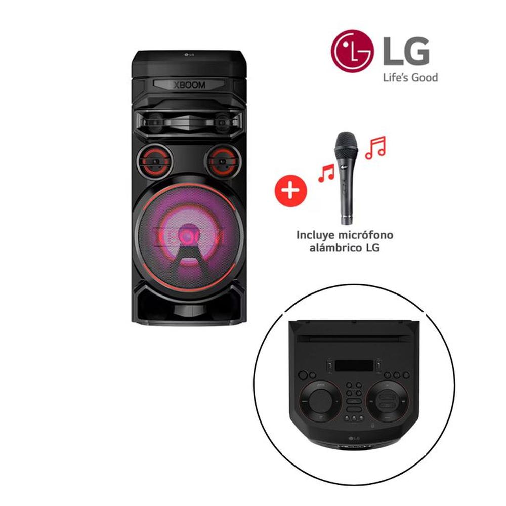 Torre de Sonido LG XBOOM RNC7 Bluetooth Karaoke más Micrófono - Negro