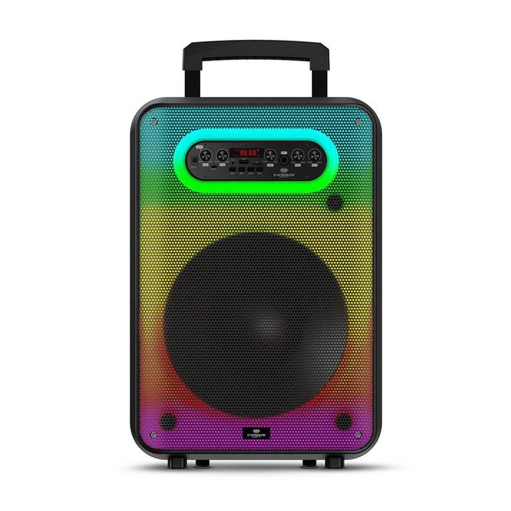 Parlante Portátil Eversound EV6012 SWINGER luces LED Bocina de 12”