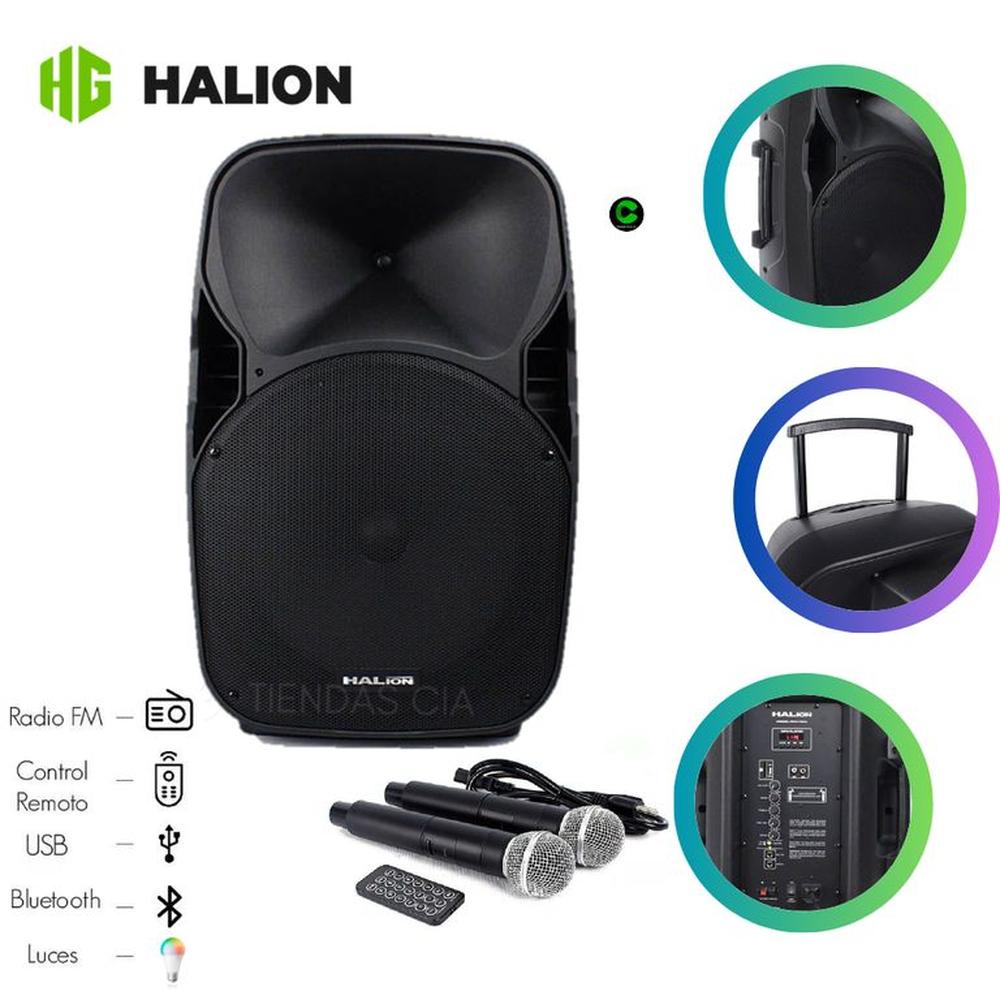 Parlante Activo Halion PHA15AL Batería Recargable