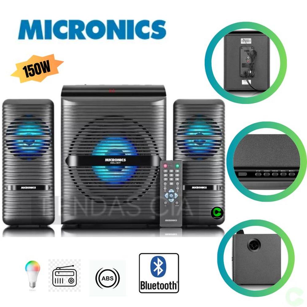 Parlante Bluetooth Micronics Melody S7401BT LED FM USB