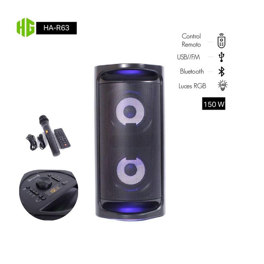 PARLANTE PORTATIL HALION HA-R63 RECARGABLE 150 WATTS