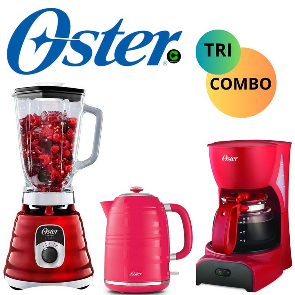 TRI-COMBO OSTER LICUADORA +HERVIDOR BVSTKT4177+ CAFETERA BVSTDCDR5B TRI-COMBO OSTER LICUADORA +HERVIDOR BVSTKT4177+ CAFETERA BVSTDCDR5B