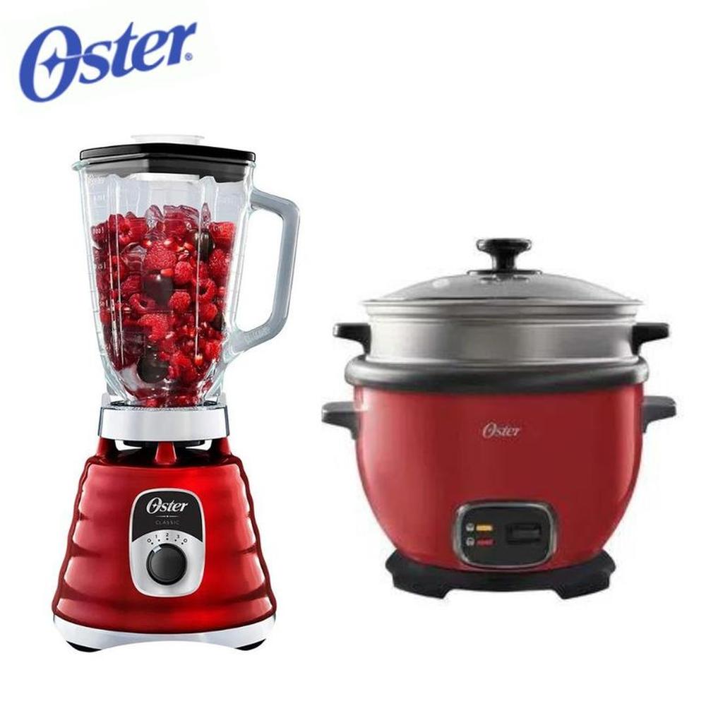 Combo Oster Licuadora Clásica 700w Roja Olla Arrocera Combo Oster Licuadora Clásica 700w Roja Olla Arrocera