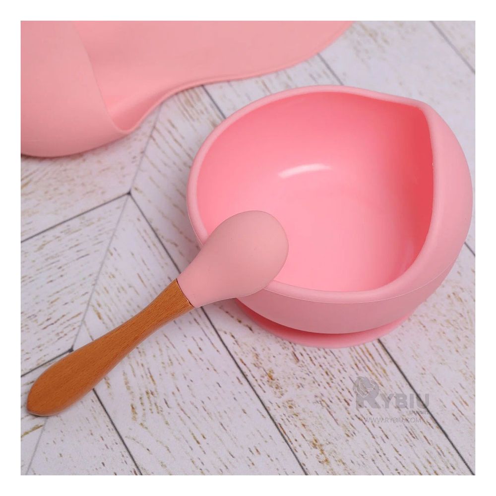 Plato y Cuchara para Niño en Rosado Y+Agendita Plato y Cuchara para Niño en Rosado Y+Agendita