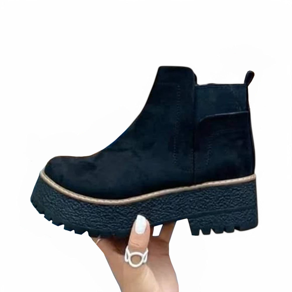 Botin Mujer Plataforma 5 Liga 2086L-60 Color Negro Talla 37 Botin Mujer Plataforma 5 Liga 2086L-60 Color Negro Talla 37