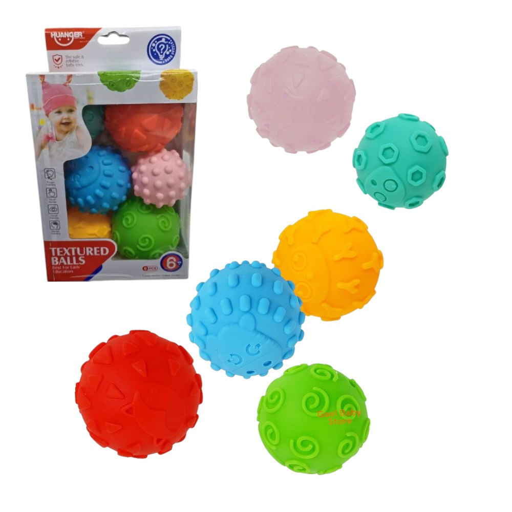 Juguete Set de Pelotas Sensoriales Texturadas para Bebés Juguete Set de Pelotas Sensoriales Texturadas para Bebés
