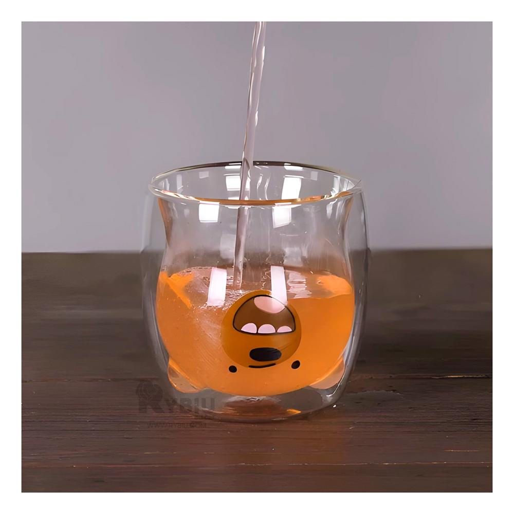 Vaso Resistente al Calor y Frio de Doble Capa Transparente