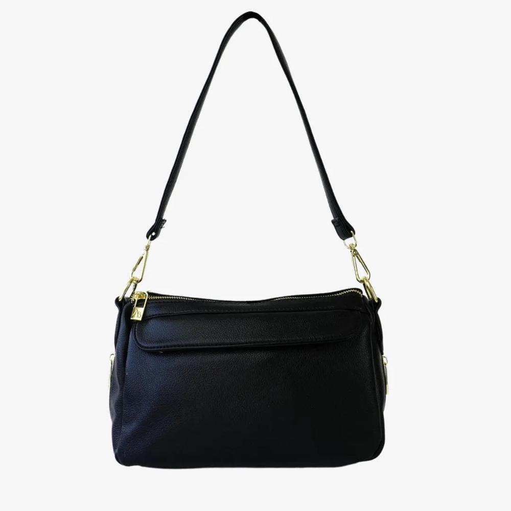 Cartera Athena bag doble correa - M2033 negro